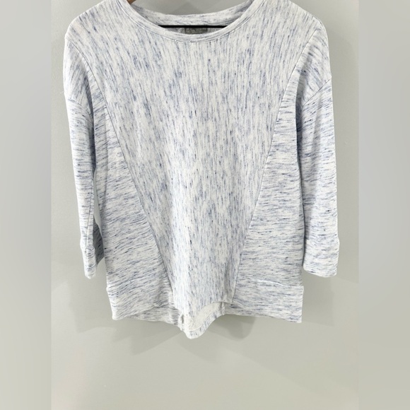 T By Talbots French Terry Space Dye Tunic Blue Size XS - Picture 4 of 6